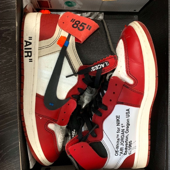 (US 9.5) Off White - Air Jordan 1, Air Force 1. AJ1 Gold Toes. Vans - Picture 1 of 13
